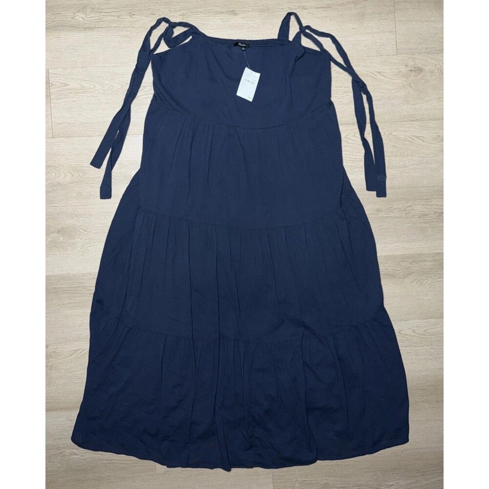 NWT Madewell Maxi Dress Navy Blue Nordstrom Rack $70 MSRP  Dark New Comfortable